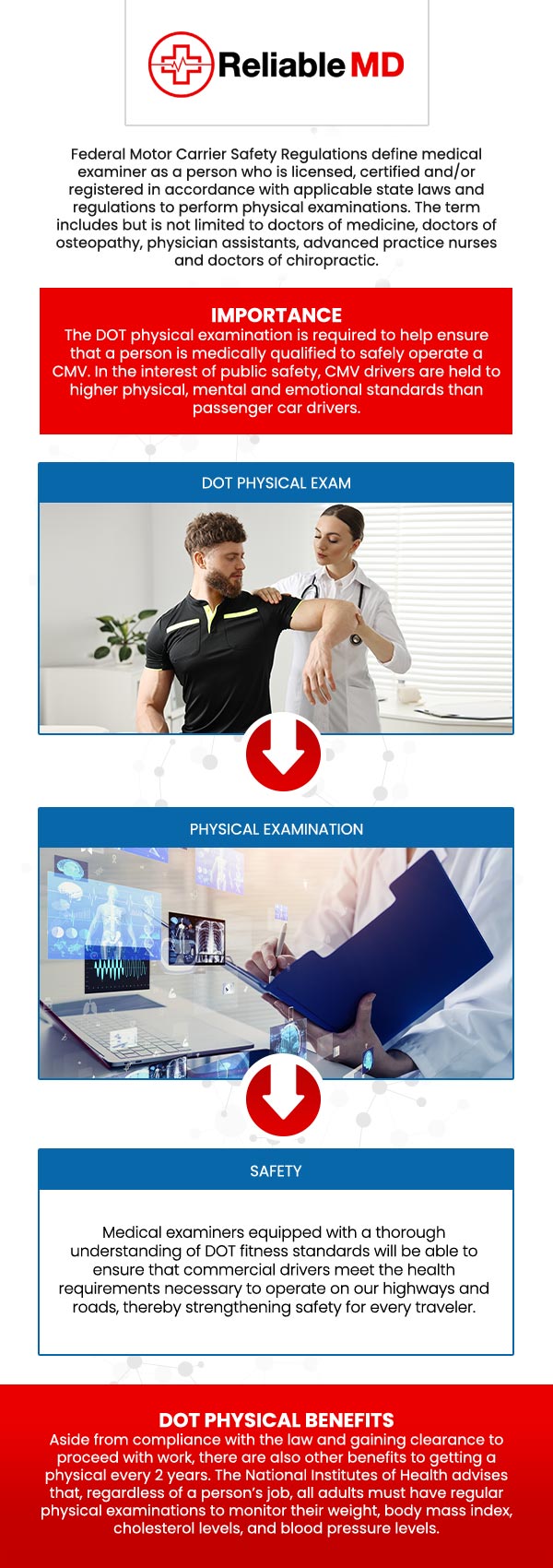 If you're looking to get a DOT (Department of Transportation) physical exam in Sarasota, FL, Reliable MD is here to provide comprehensive and efficient services. Our professional team is experienced in conducting DOT physicals to ensure you meet the health requirements needed for driving commercial vehicles. We make the process quick and easy, helping you stay on the road safely and compliant. For more information, contact us or schedule an appointment online. We are conveniently located at 2801 Fruitville Rd Unit 140, Sarasota, FL 34237. If you're looking to get a DOT (Department of Transportation) physical exam in Sarasota, FL, Reliable MD is here to provide comprehensive and efficient services. Our professional team is experienced in conducting DOT physicals to ensure you meet the health requirements needed for driving commercial vehicles. We make the process quick and easy, helping you stay on the road safely and compliant. For more information, contact us or schedule an appointment online. We are conveniently located at 2801 Fruitville Rd Unit 140, Sarasota, FL 34237.